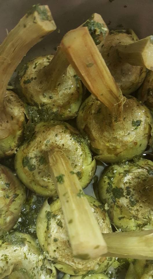 Roman-Jewish fried artichokes