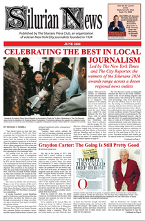 Silurian News front page: articles with photos of Molly Jong-Fast, Jaza Zeker, and David Margolick.