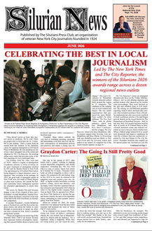 Silurian News newspaper front page with “Celebrating the Best in Local Journalism” headline and article photos