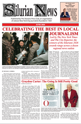 Silurian News newspaper front page with “Celebrating the Best in Local Journalism” headline and article photos