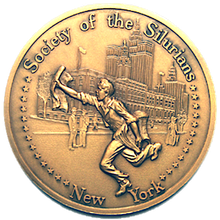 A coin from the society of the silurians in new york