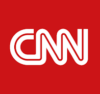 The npr logo is red , black , and blue.