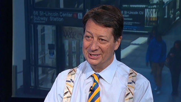 Courtroom sketch of a woman facing a screen displaying Donald Trump.