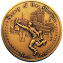 A gold coin from the society of the silurians in new york