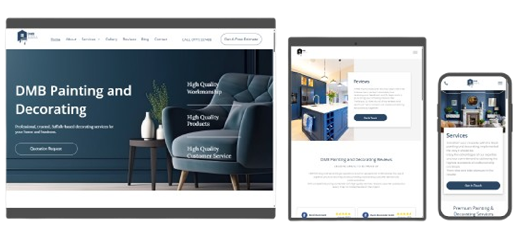 A website built by the best Web design & SEO specialist in Hadleigh near Ipswich in Suffolk.