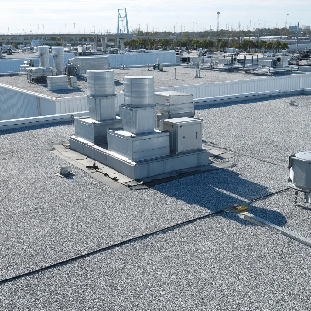 Prevent downtime and roof failure with our scheduled commercial roof maintenance Riverview FL and expert documentation.
