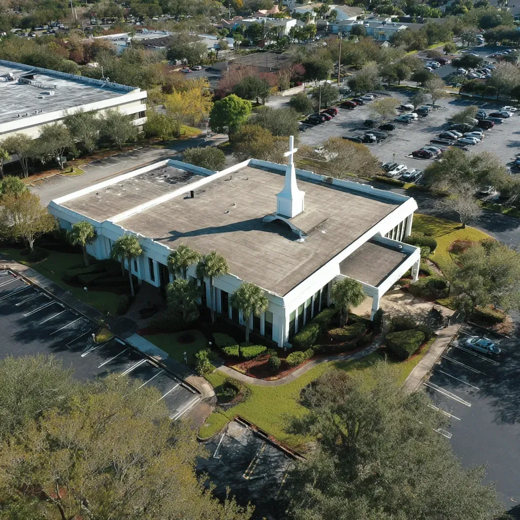 Our preventative commercial roof maintenance Riverview FL detects membrane degradation, rust, and seam delamination.