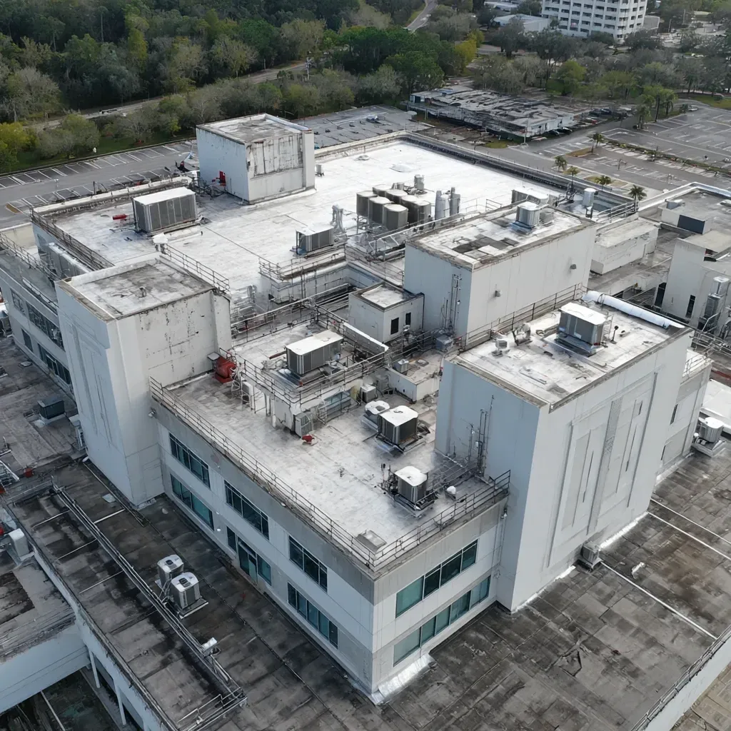 Upgrade your property with leak-proof commercial flat roof installation Riverview FL that meets all Florida wind zone codes.