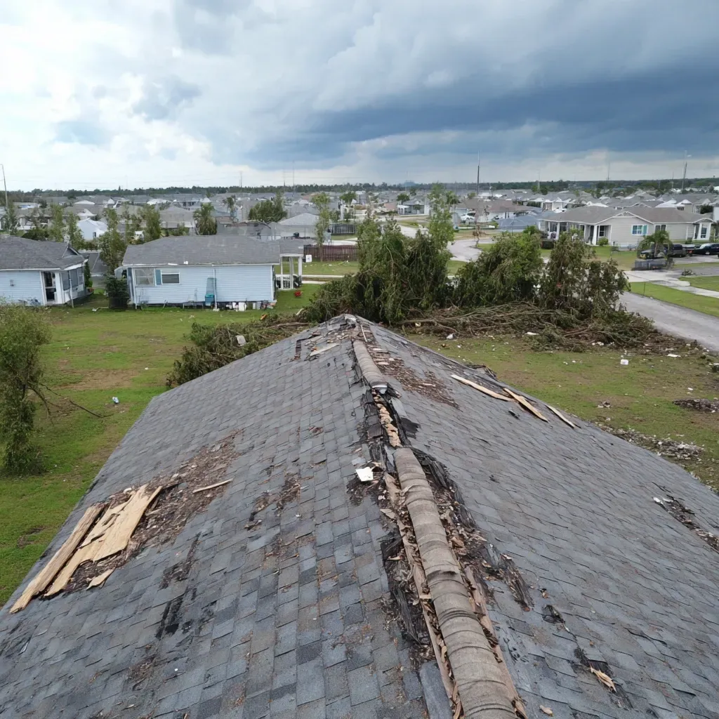 Storm-damaged homes benefit from our emergency roof replacement and installation Riverview FL with insurance claim assistance.