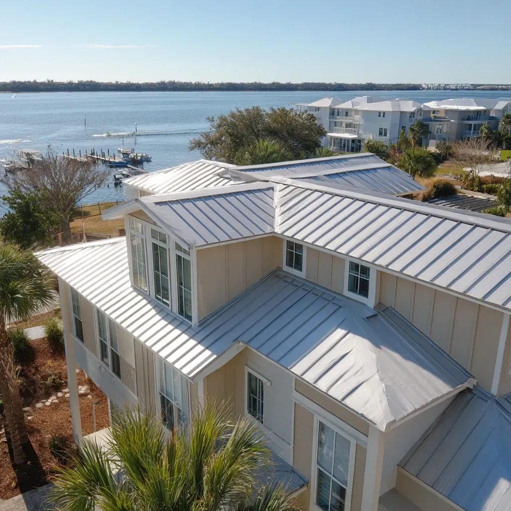 Get hurricane-grade protection with our engineered metal roofing Riverview FL featuring concealed fasteners and wind uplift resistance.