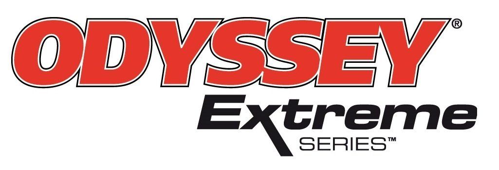 Logo de la série Odyssey Extreme en texte rouge et noir.
