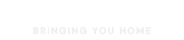 A white background with the words `` bringing you home '' written on it.