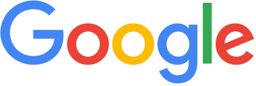 a colorful google logo on a white background