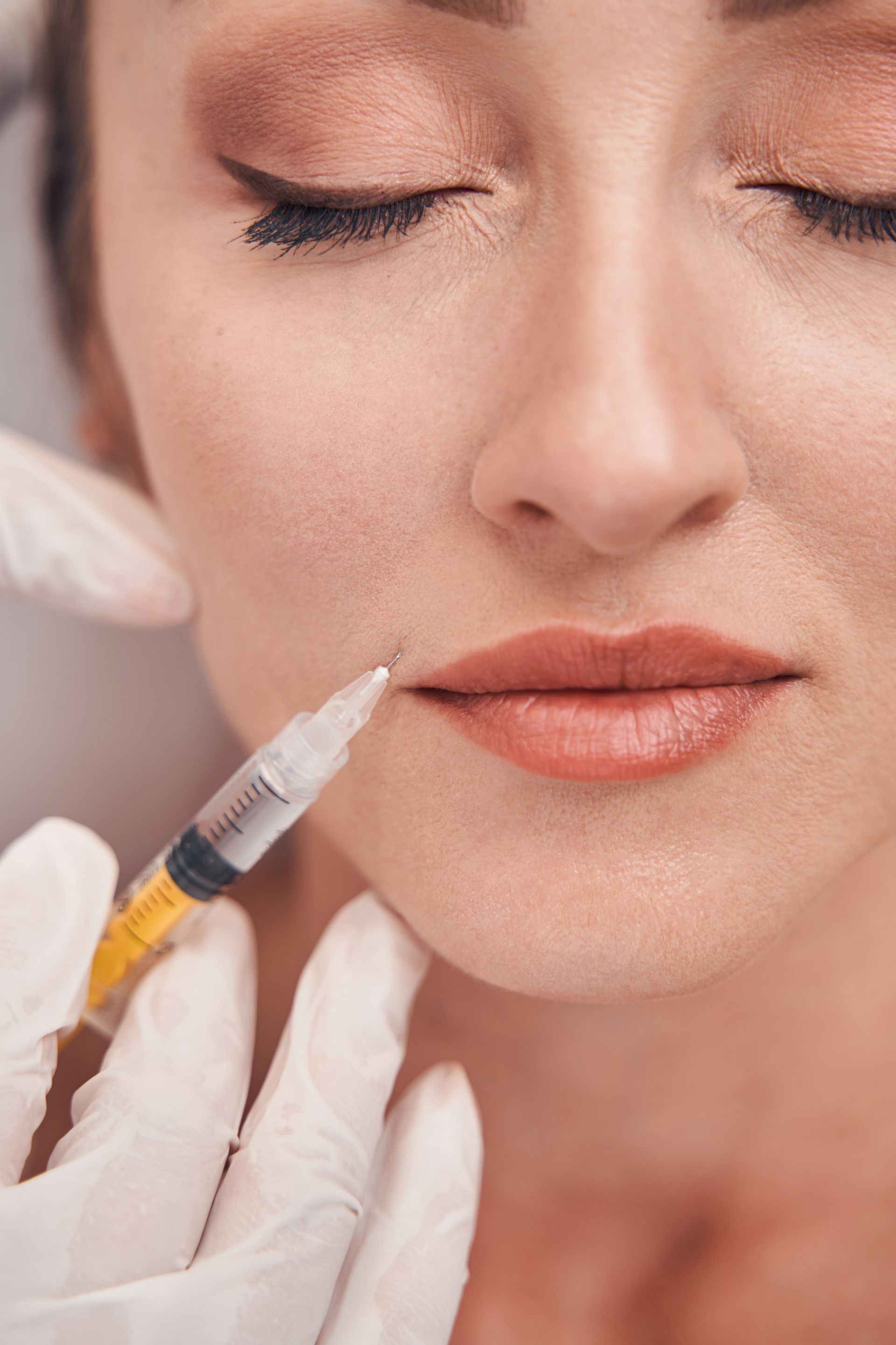 woman getting lip filler