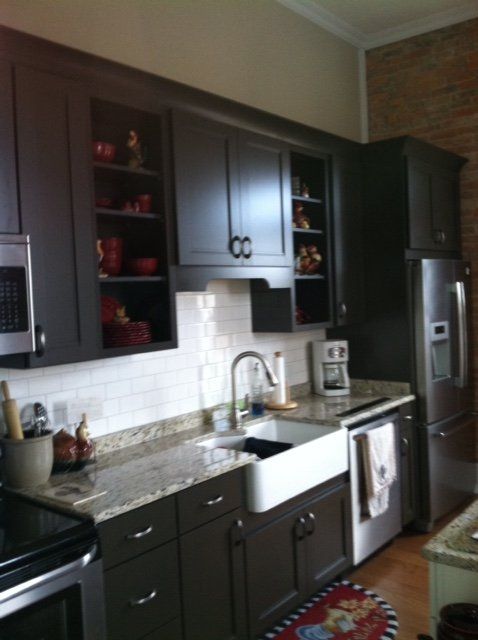 Simple Gray Kitchen - Remodeling on Richmond, IN