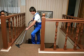 Professional Administering Carpet Cleaning Service
