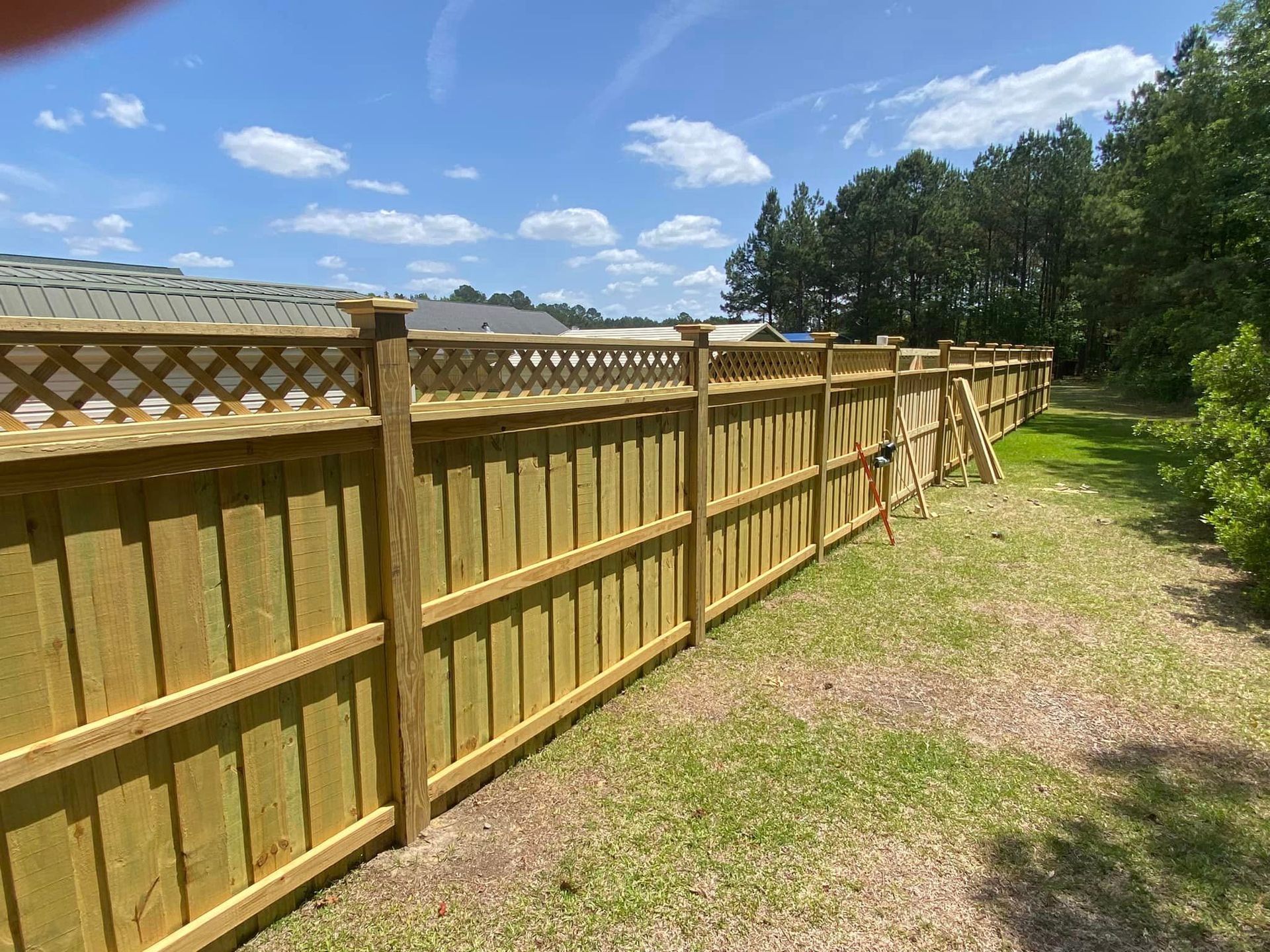 Fence with Design | Wilmington, NC | Murray and Son Fence