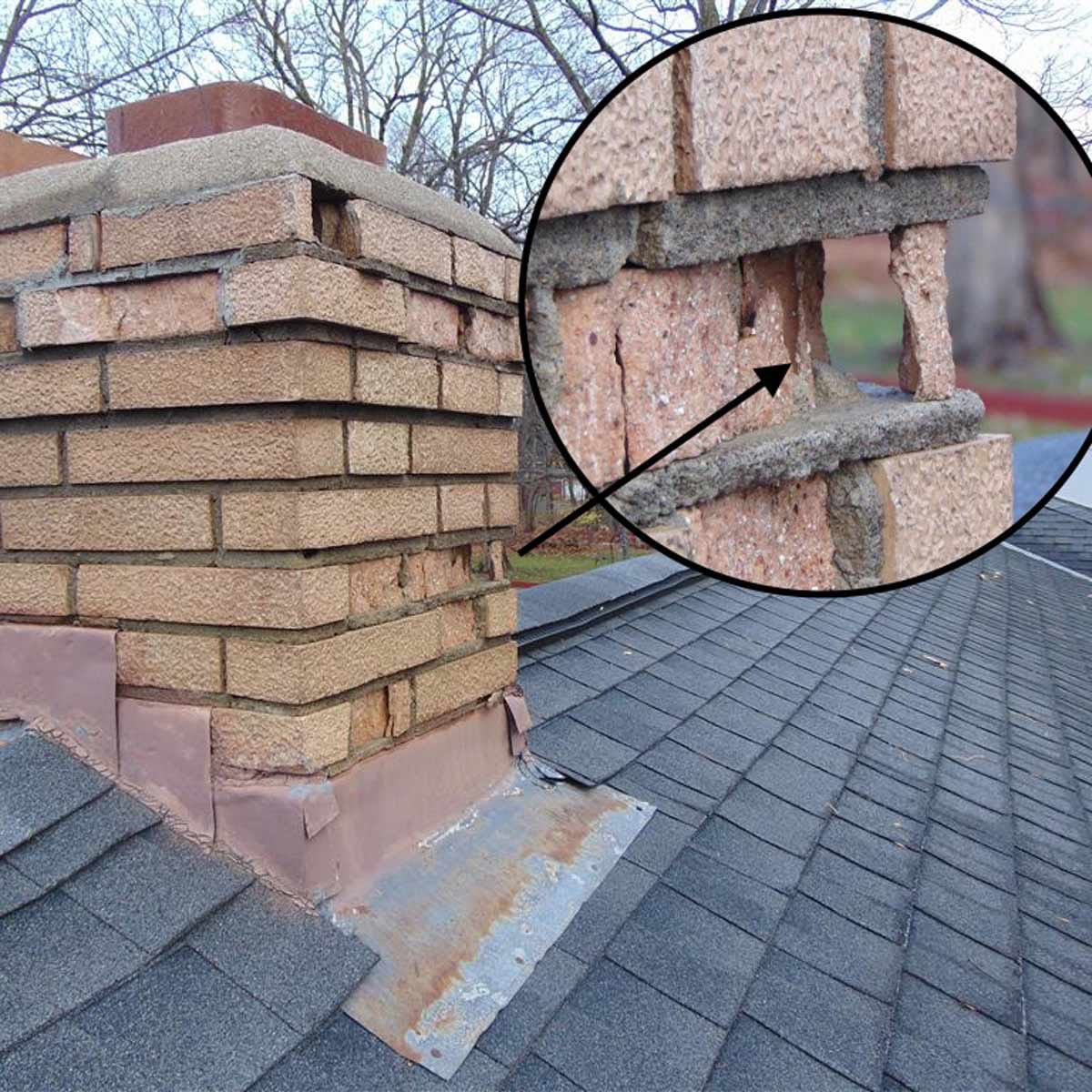 Chimney Deterioration – Crestview, FL – Eagle Eye Home Inspections LLC