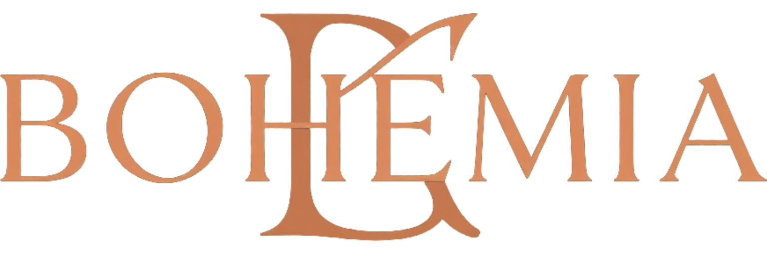 Logo BOHEMIA, locale per ricevimenti, banchetti e serate eleganti.