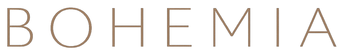 Monogramma BOHEMIA in stile elegante.