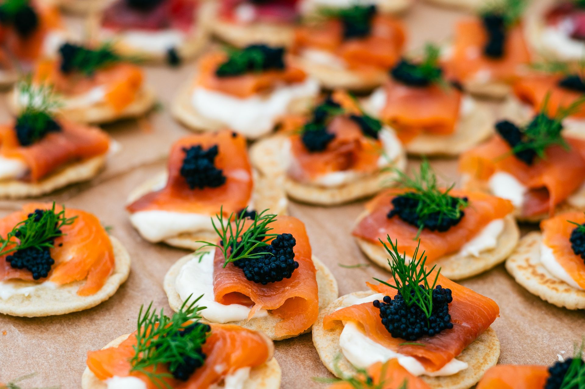 Smoked_Salmon_Blinis_canape_RoundaboutEvents_Ascot_Caterers