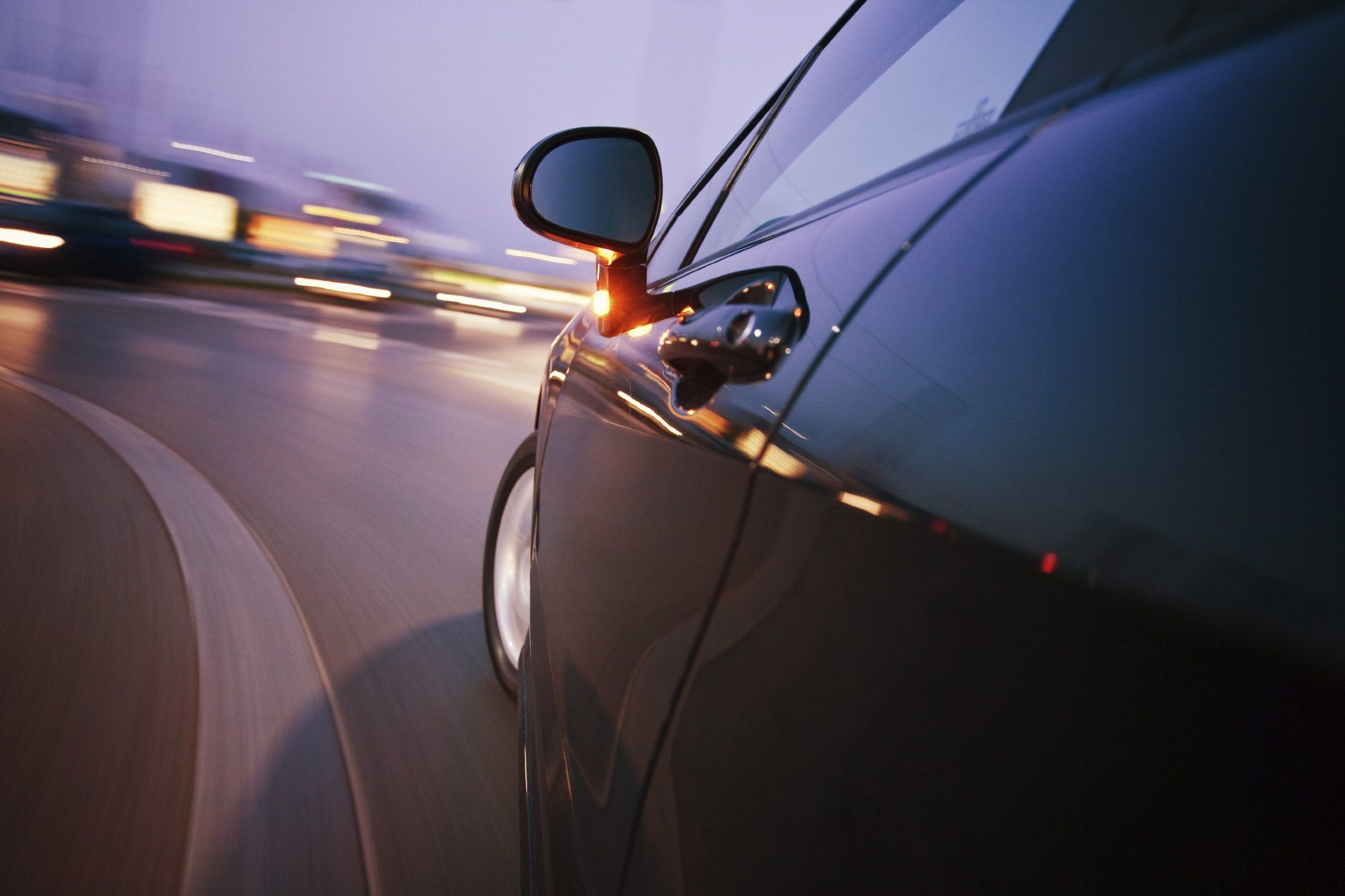 Car driving at night — reliable starting battery power