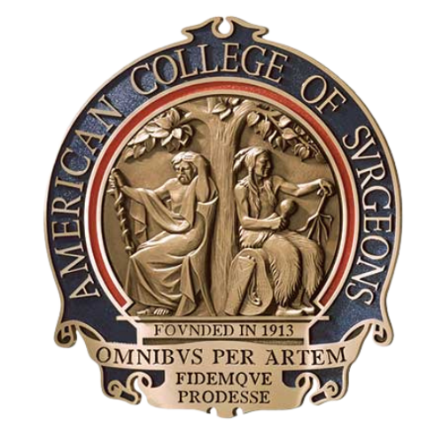 The logo for the american college of surgeons