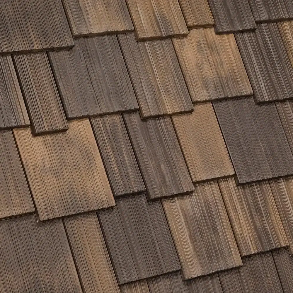 A close up of a row of shingles on a roof.