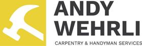 The logo for andy wehrli carpenter and handyman services