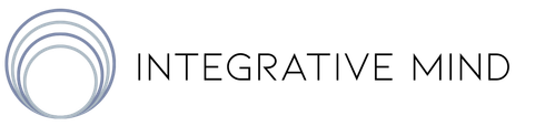 The logo for integrative mind has a circle in the middle of it.
