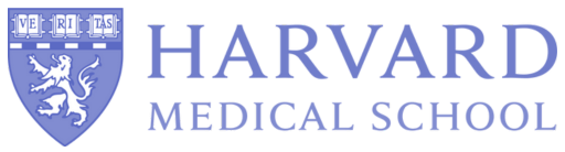 The harvard medical school logo has a shield with a lion on it