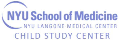 The logo for nyu school of medicine nyu langone medical center child study center