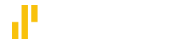 Yellow abstract logo made of three vertical bars of varying heights on a white background