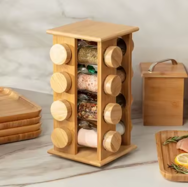 Draaibaar kruidenrek met potjes