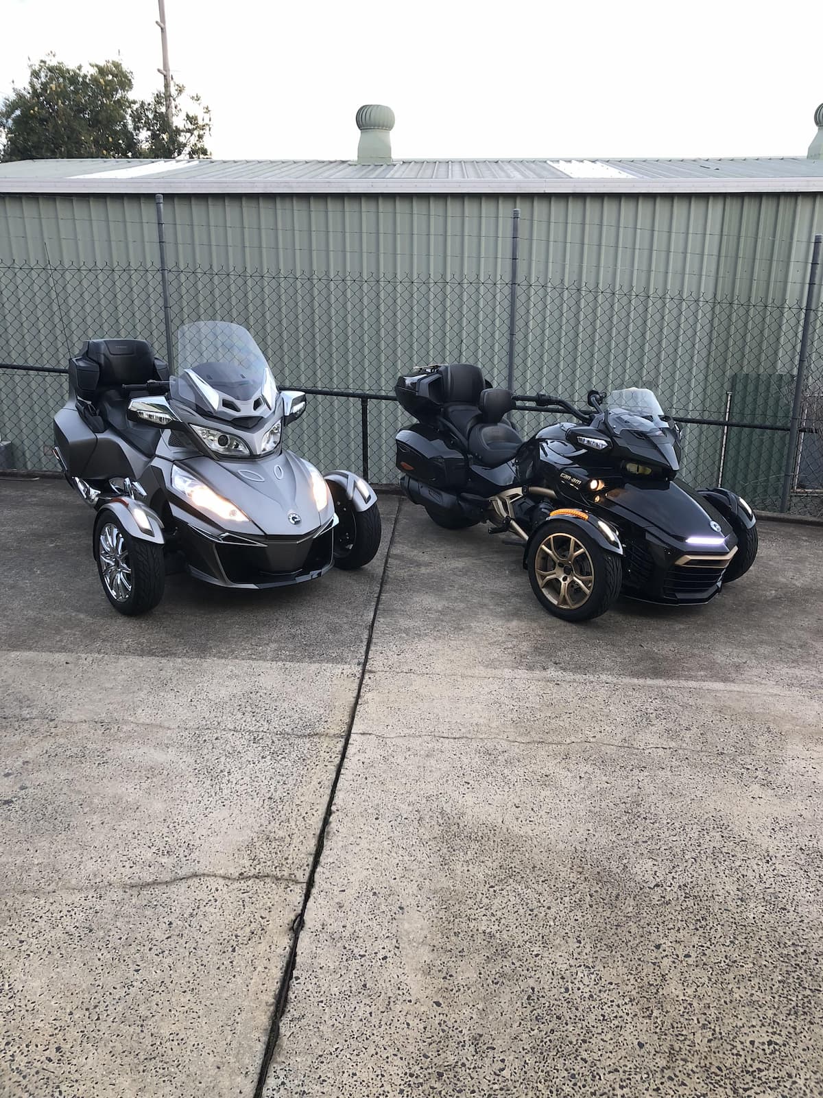 A Silver and A Black Can-Am Spyders - Motorbike Repairs in Lismore, NSW