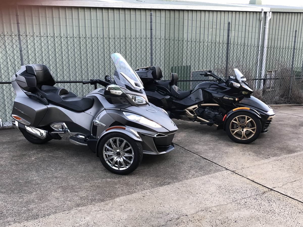 Can-Am Spyders in the Parking Lot - Motorbike Repairs in Lismore, NSW