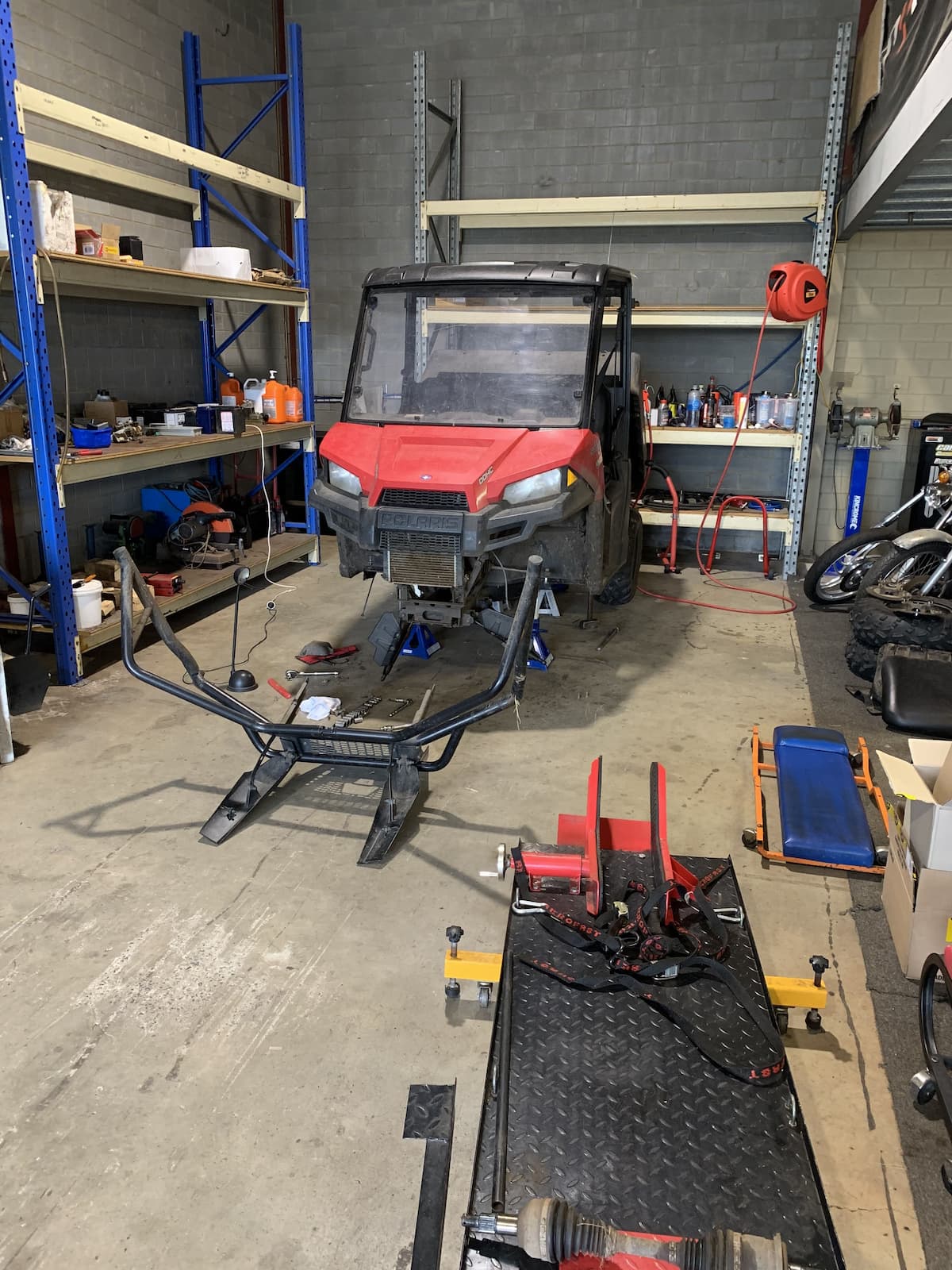 Polaris ATV Undergoing Repairs - Motorbike Repairs in Lismore, NSW