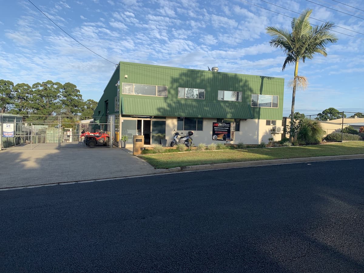 Front View of Mechanic Workshop - Motorbike Repairs in Lismore, NSW