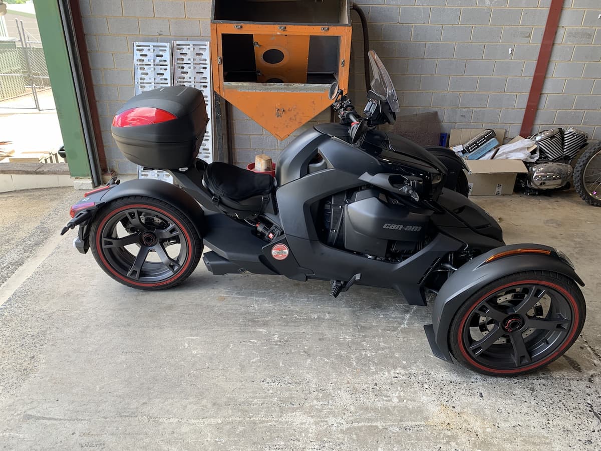 Matte Black Can-Am Spyder  — Motorbike Repairs in Lismore, NSW