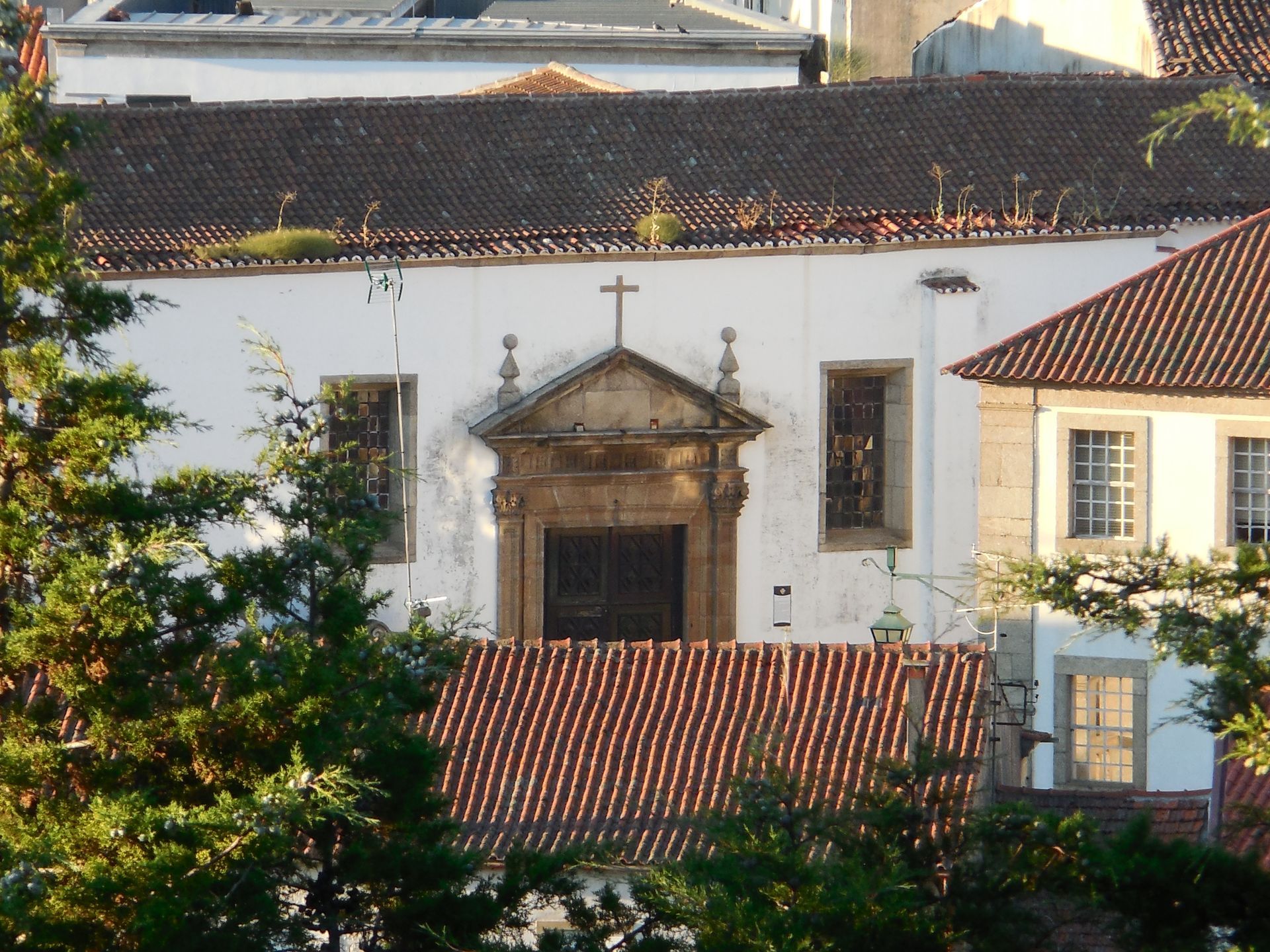 Sao Vincente Church's front door in Braganza. This is the church where Pedro and Ines married in secret.