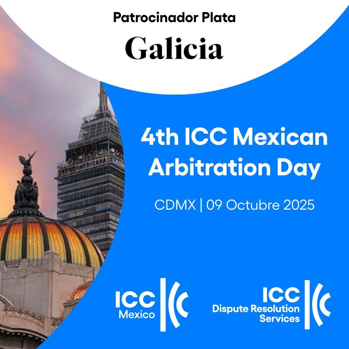 Man in a suit stands in front of a green backdrop with 