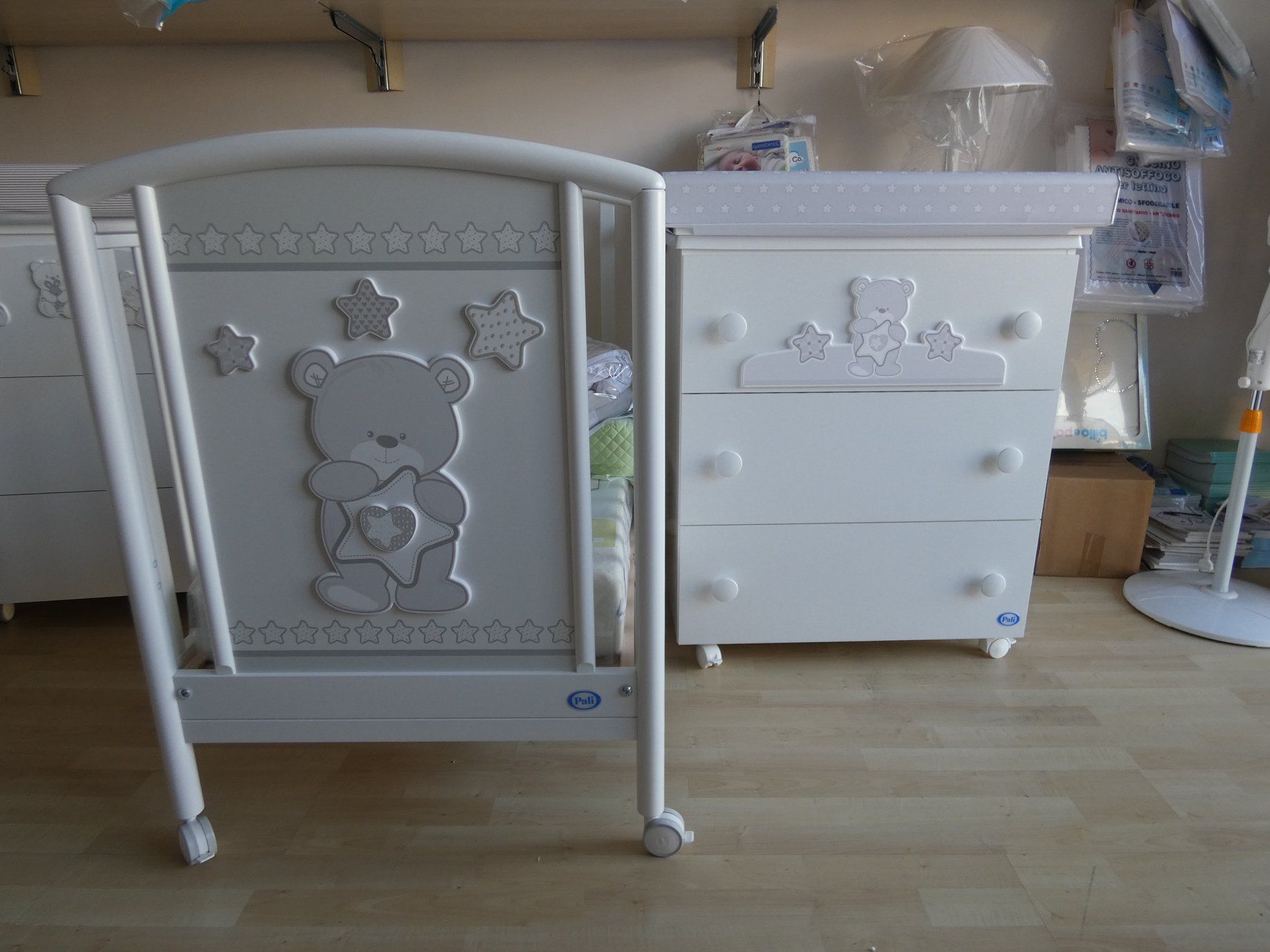 culla per neonato in legno