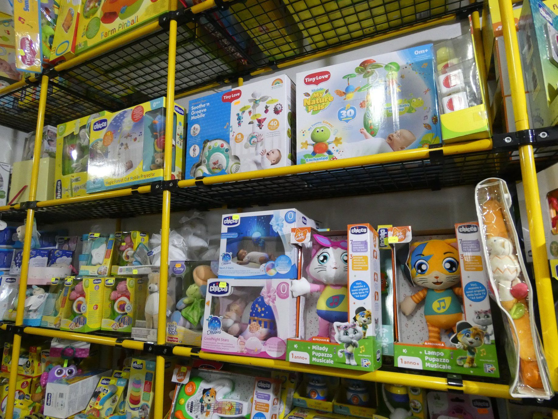 scatole di giochi per bambini