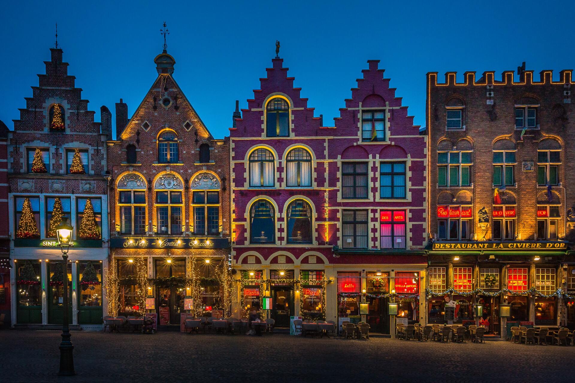 A scene of Bruges' famed architecture