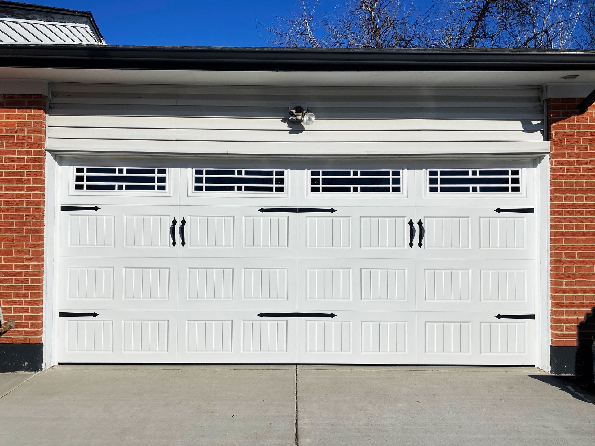 Carriage house style garage door