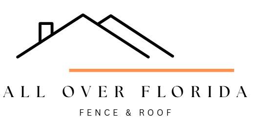 All Over Florida Fence & Roof text.