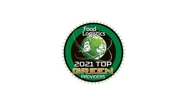 Food Logistics' 2021 Top Green Providers Award Badge