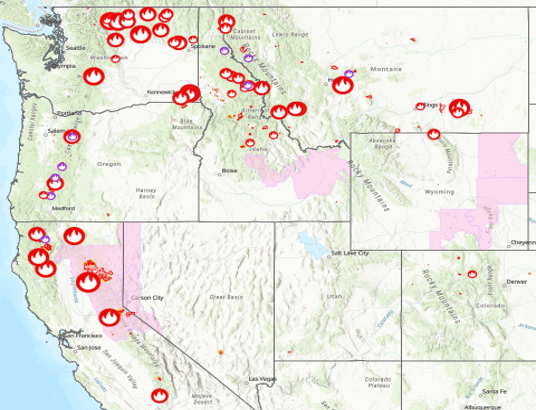 Pick up and delivery in regions most impacted by the wildfires will be a challenge.