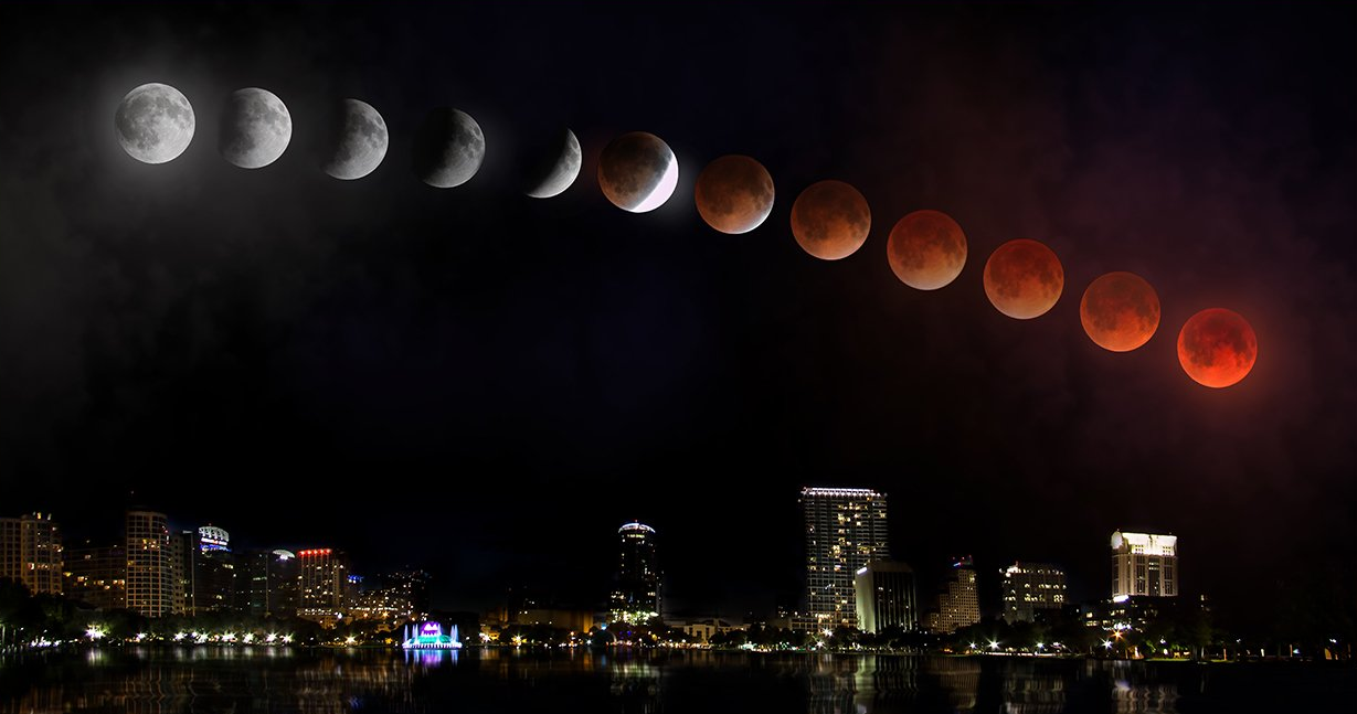 Blood Moon over Orlando by Miguel Guinard