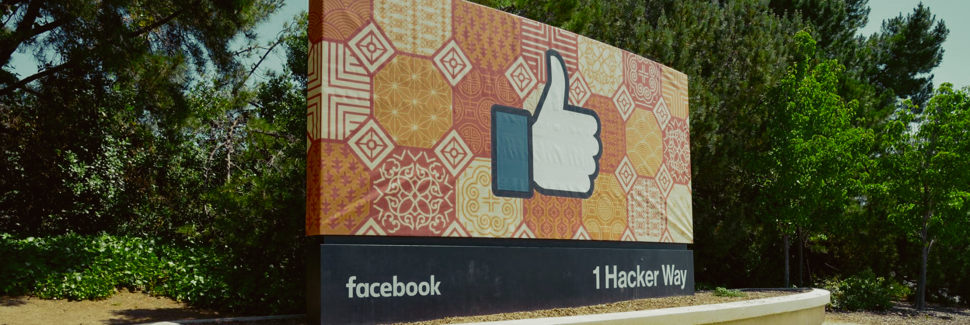 Image of facebook “Thumbs Up” on a billboard